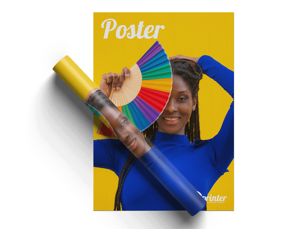 Professioneel gedrukte posters in diverse maten bij drukkerij Bo Printer.