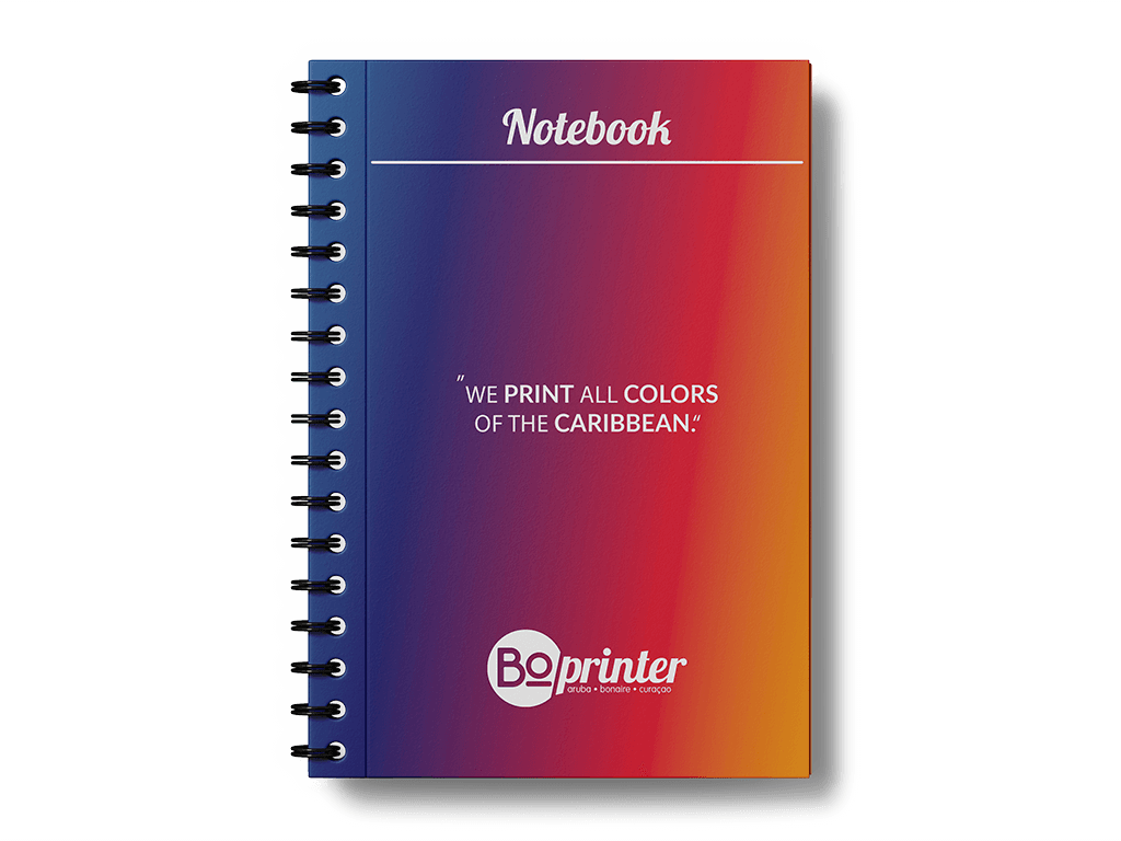 Notebooks met wire-o binding van drukkerij Bo Printer.